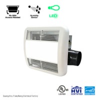Ceiling Mount Humidity Sensing Bathroom Exhaust Fan with LED Light 80 Cfm