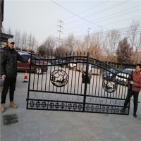 Residential Beautiful Wrought Iron Fence Driveway Gate Design