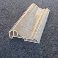 WPC Bambo Floor Column Molding Wood Look Polyurethane Decorative Moulding PVC Wall Panel Mould