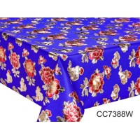 XHM Wholesale Disposable Polyester Backing PVC Tablecloth for Disposable Rolls 15 Meters/140 CM Widt