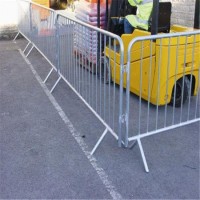 Customized Galvanized Metal Safety Crowd Control Road Traffic Barrier