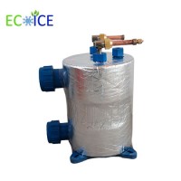 Small Size PVC Shell and Titanium Tube Heat Exchanger for Sea Water Used in Aquarium Water Chiller 0