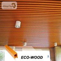 Durable Indoor Decorative Material Fireproof WPC Ceiling with Aluminum Joist