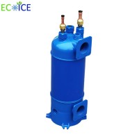 Threaded PVC Shell and Titanium Tube Heat Exchanger for Swimming Pool