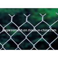 China Supplier 3.0mm Galvanized Chain Link Fence Diamond Mesh Fence with Knuckle Twist Edge in Good