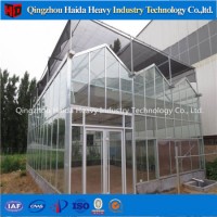 Venlo Type Multi-Span Glass Greenhouse Made in Keda