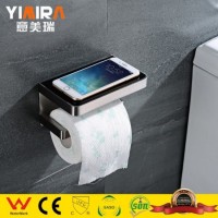 Wc Toilet Brush Wall-Hung Paper Holder with Cover for Phone Mr-T1009-1