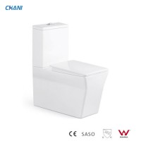 European and Watermark Toilet Five Star Hotel Bathroom Ceramic Washdown Wc Dual Flush Two-Piece Toil