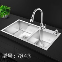 201/304 Stainless Steel Handmade Single Double Bowl Custom Made Washing/Wash Kitchen Sink