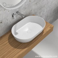 European Design Oval Acrylic Corian Wash Basin