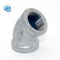 Hot Dipped Galvanized Banded Female 45 Degree Elbow Malleable Iron Pipe Fittings