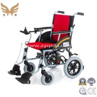 Airplane Travel Lightweight Foldable Electric Wheelchair with Brush Motor