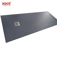 Non-Slip Artificial Stone Solid Surface Shower Tray Deep