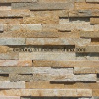 High Quality Natural Yellow Slate Split Culture Stone for Wall Caldding