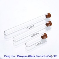 Glass Test Tube with Opening/Test Tube with Wooden Cap From Chinese Factory