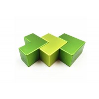 CNC Milling Anodized Aluminum Angle and Magnet for Children's Toy Blocks