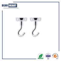 Powerful Heavy Duty Neodymium Magnetic Hooks Strong Hanging Hooks for Indoor/Outdoor Use
