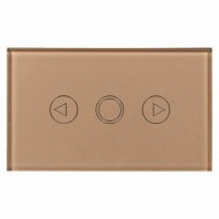 Factory Direct Supply 3 Gang 3 Way 3mm Switch Tempered Glass for LED Light Switch Plates