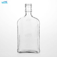 375ml Normal Flint Flask Bottle for Liquor with Screw Cap