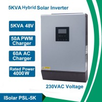 5kVA Solar Inverter Hybrid Pure Sine Wave 220VAC PWM 48V