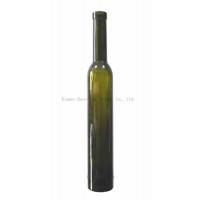 China Manufacturer 375ml Dark Green Color Ice Wine Bottle