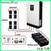 5kw 48V Home Solar Inverter Max PV 500VDC Can Work Without Battery Hybrid Inverters with MPPT 80A Co