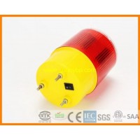 Water Proof IP68 Solar Road Safety Caution Flashlight