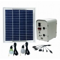 60W 18V Solar Power System for Home Lighting  Fan