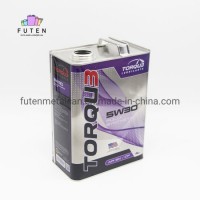 Tinplate Can Manufacturer Customized 4 Liter F-Style Can Iron Tin Plated Engine Oil Tin Cans with Ja