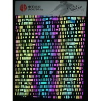100%Polyester Textile 300t Pongee with Colorul Reflective Print Fabric