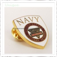 Factory Custom Design Wholesale Badge Hard Enamel Lapel Pin Us Navy Military Pin Badge for Souvenir