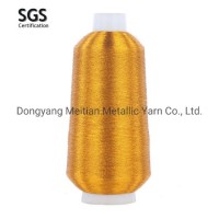 100% Polyester Metallic Yarn Sewing Thread for Garment Accessories