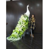Artificial Flower Peacock Wedding and Party Decoration