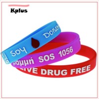 Customized Rubber Silicone Cheap Bracelets Elastic Wrist Hand Band