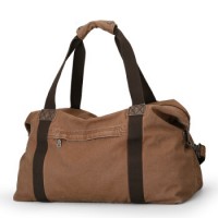 Large Capacity Vintage Travel Weekender Leather Mens Canvas Duffle Bag