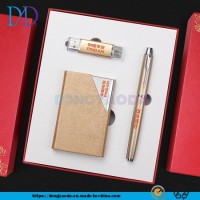 Business Card Case  U Disk Combination Set  Company Gift Box