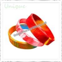 Factory Custom Fashion Poppy Mixed Color Light up Rubber Band Luminous Silicone Wristband for Promot