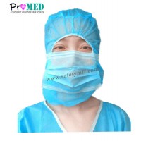 ISO13485 Qualified Food industry use Disposable Pirate cap  Space cap  Astronaut Cap With Face Mask