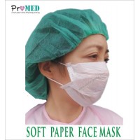 Pure Wood Pulp PaperFood Process Service 1 layer 2 layer Disposable Paper Face Mask