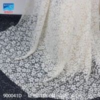 Luxury Fashion Dress Allover Lace Fabric for Swiss Wedding Net Shiny Custom Lace Fabric