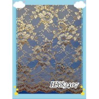 Golden Yarn Lace Fabric for Clothing
