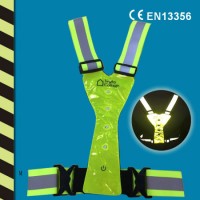 Reflective LED Running Vest W Ce En13356 Chinese Factory