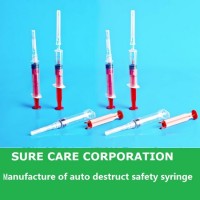 Disposable Auto Destruct Safety Syringe