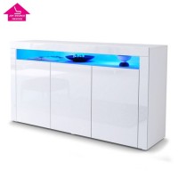 Furniture Sideboard High Gloss with LED Light 3 Doors for Sale