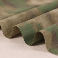 Wasteland Green Style Rip-Stop Military Camouflage Fabric