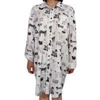Modal/ Cotton Printed Women's Fashion Pajama  Night Shirt