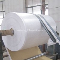 Customized White Colour PP Woven Tubular Fabric