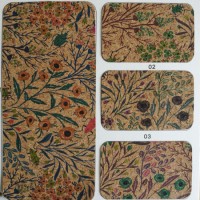 New Printing Real Natural Cork PU Leather for Shoes Bags Decoration (HS20-3)