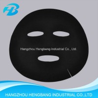 Nonwoven Black Bamboo Charcoal Carbon Face Mask Sheet Manufacturer