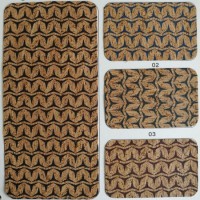 New Printing Real Natural Cork PU Leather for Shoes Bags Decoration (HS20-4)